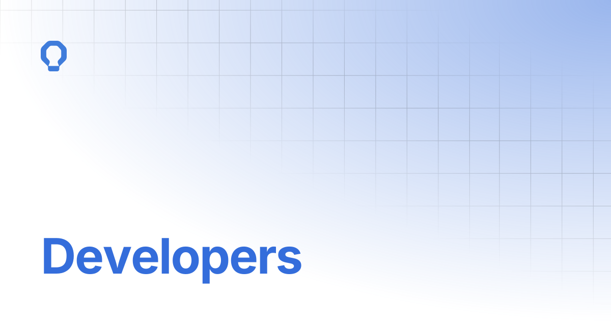 Developers | Dashboard Guide